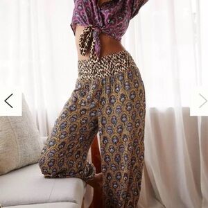 Anthropologie Harem Pants in Mixed Prints